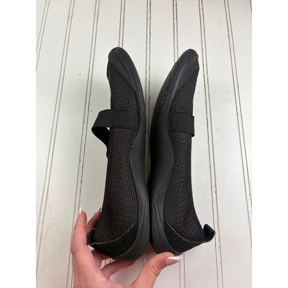 Vintage Y2K Black Mesh Mary Jane Walking Shoes Sneakers Women's Size 10M